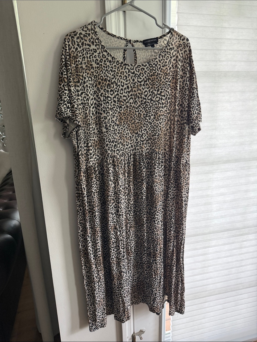 Wednesdays Girl Leopard Print Dress Plus Size
